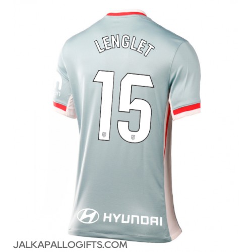 Atletico Madrid Clement Lenglet #15 Vieraspaita Naiset 2024-25 Lyhythihainen